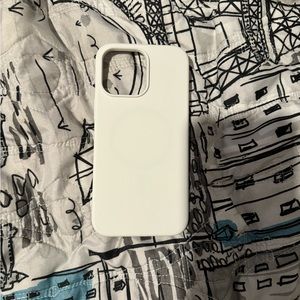 White iPhone 14 Pro Max Silicone Phone Case